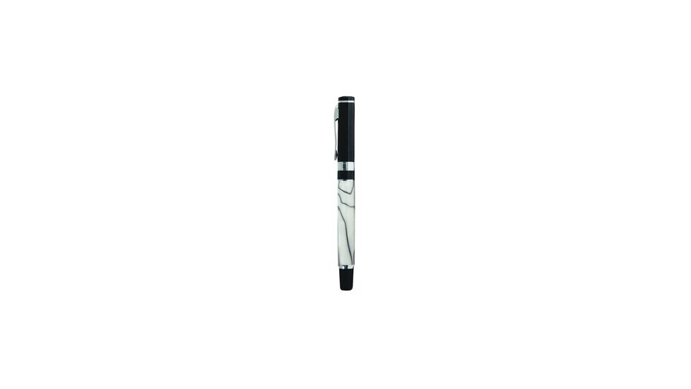 Zippo Oyster Solid Brass Marble Rollerball Pen, Black/Marble 41066