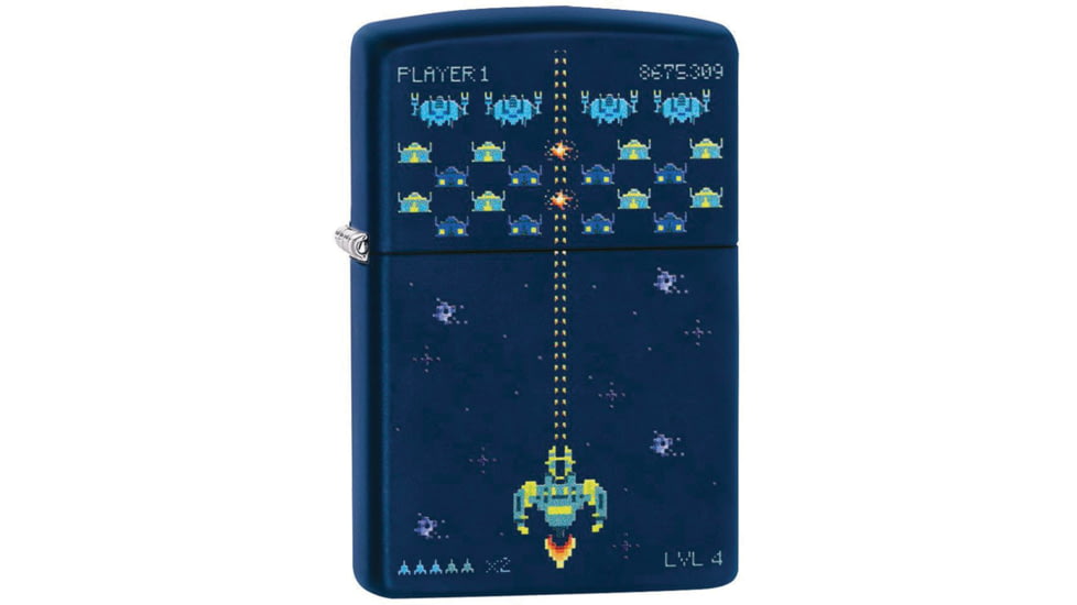 Zippo Pixel Game Lighter, 1.44 x 2.25, 49114
