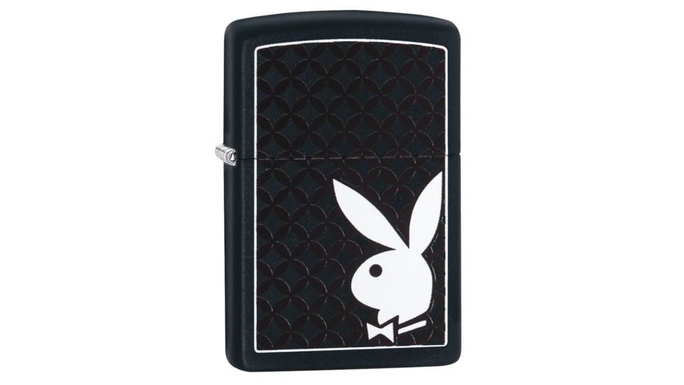 Zippo Playboy Black and White Rabbit Pocket Lighter, 29578
