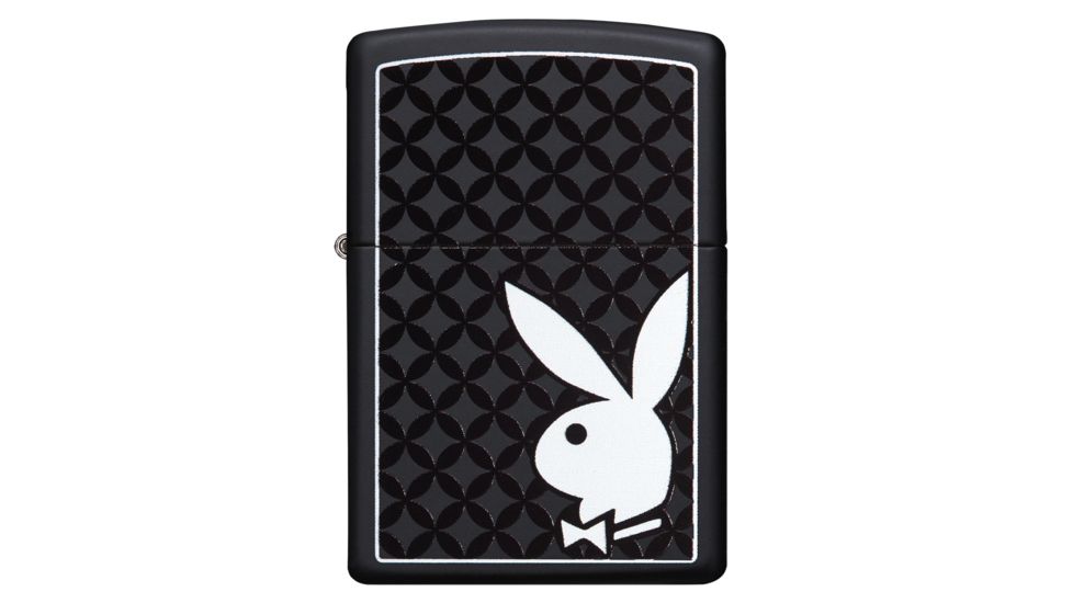 Zippo Playboy Black and White Rabbit Pocket Lighter, 29578