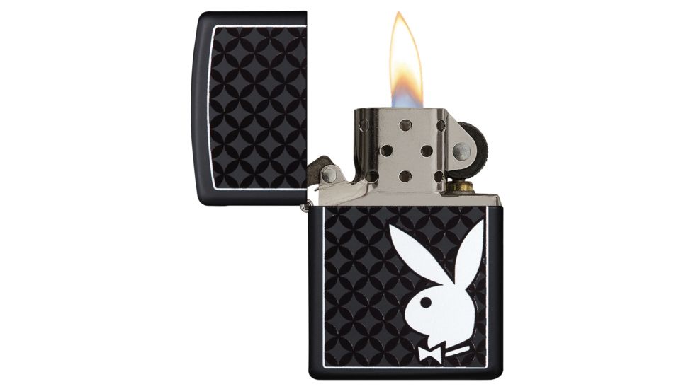 Zippo Playboy Black and White Rabbit Pocket Lighter, 29578