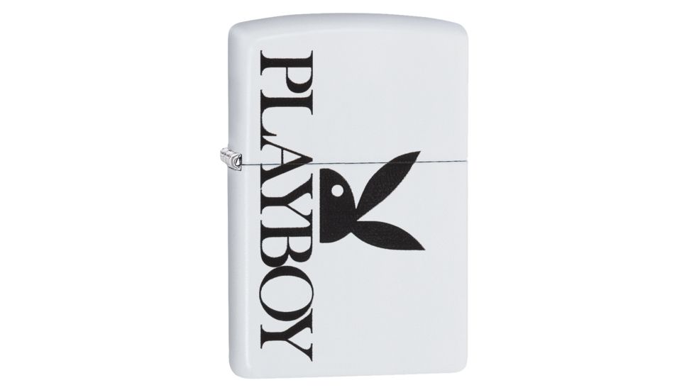 Zippo Playboy White Matte Pocket Lighter, 29579