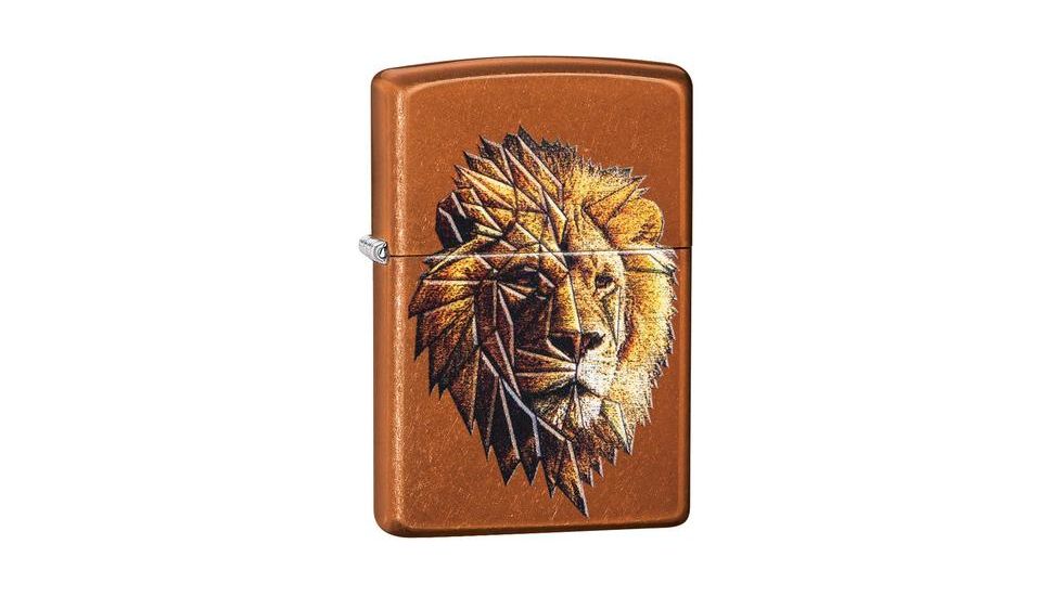 Zippo Polygonal Lion Design Pocket Lighter 29865