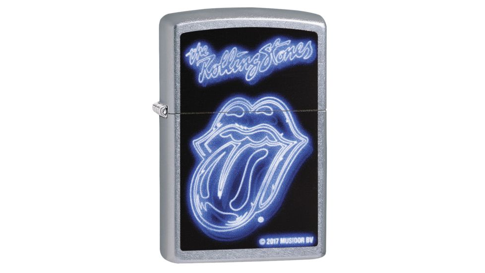 Zippo Rolling Stones Purple Tongue Pocket Lighter, 29581