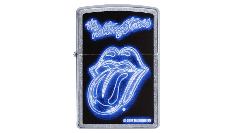 Zippo Rolling Stones Purple Tongue Pocket Lighter, 29581