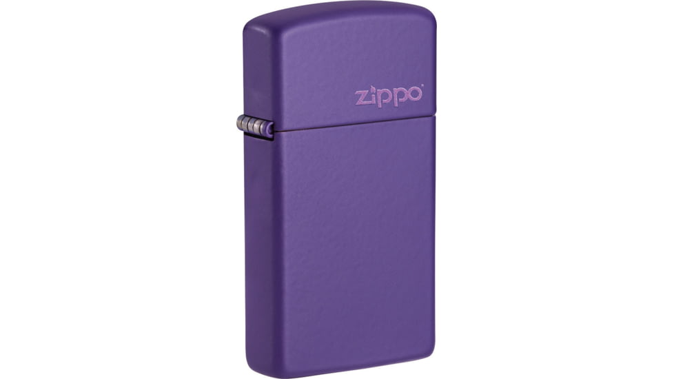 Zippo Slim Purple Logo Lighter