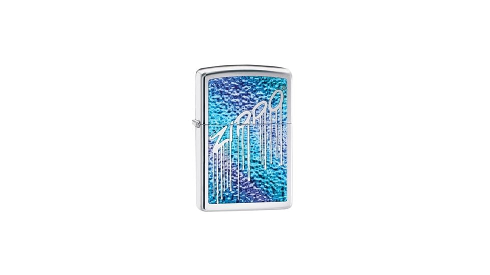 Zippo Stained Glass Lighter, High Polish Chrome 29097