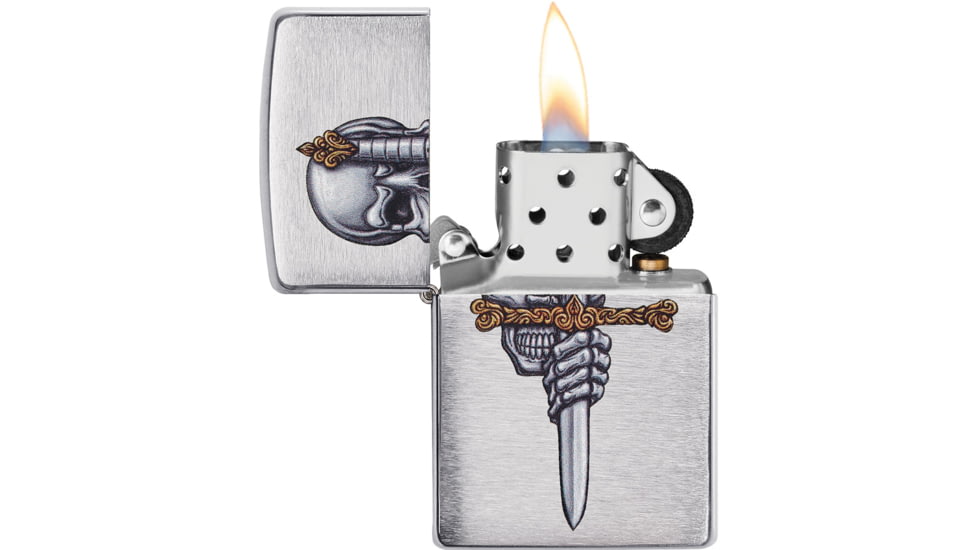 Zippo Sword Skull Design Lighter