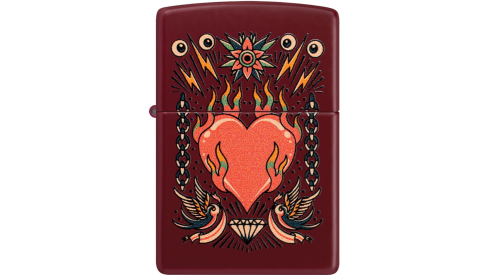 Zippo Tattoo Heart Design Lighter, ZO26920