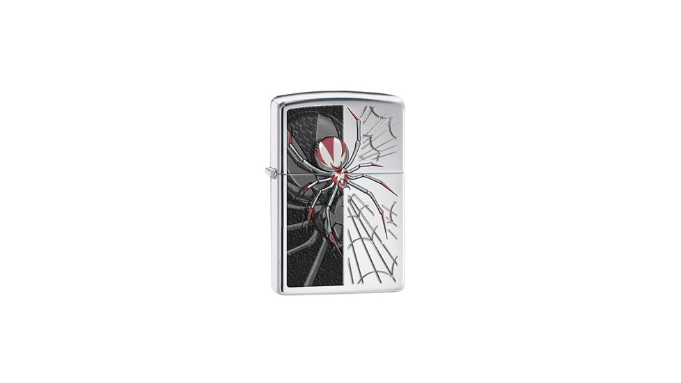 Zippo The Red-Legged Spider Lighter, High Polish Chrome 28795
