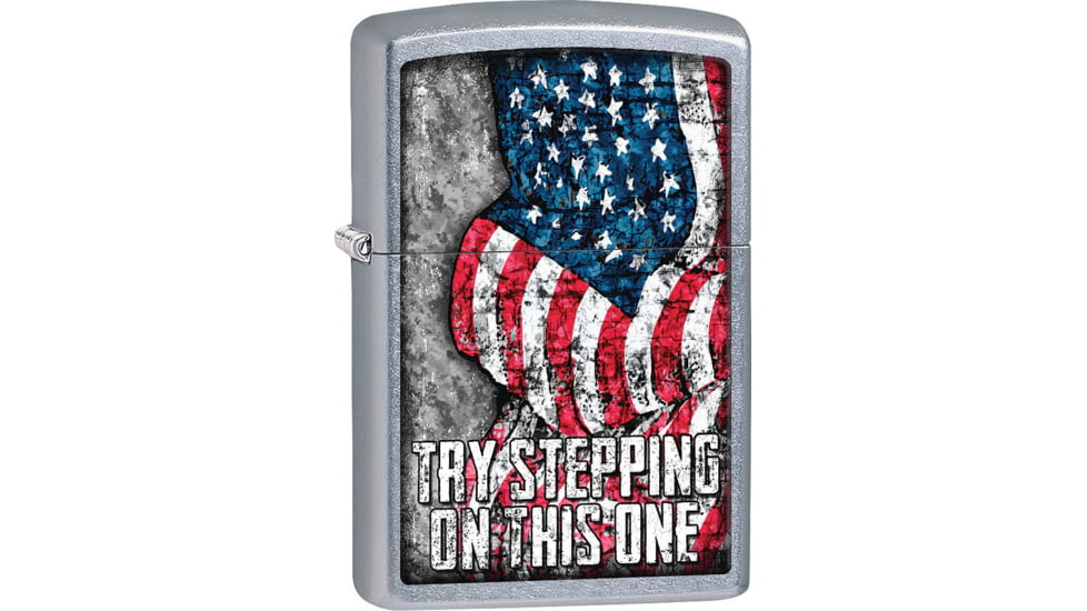 Zippo US Flag Lighter, 1.44 x 2.25, 207-077473