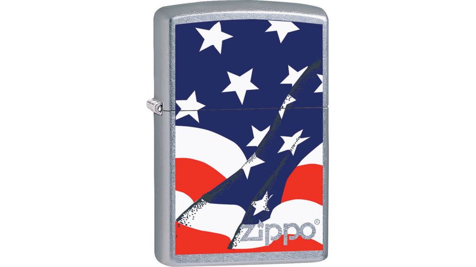 Zippo Wavy Flag Lighter, 1.44 x 2.25, 207-077575