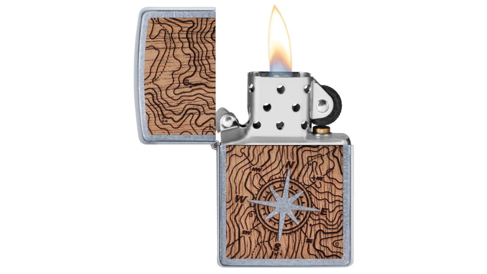 Zippo WOODCHUCK USA Compass Pocket Lighter, 49055