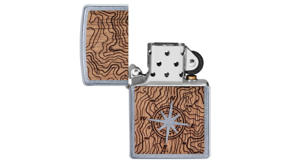 Zippo WOODCHUCK USA Compass Pocket Lighter, 49055