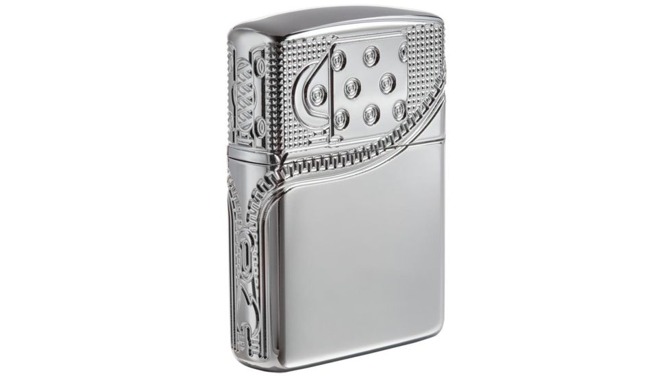 Zippo Zipper Design Pocket Lighter w/ Box 29674