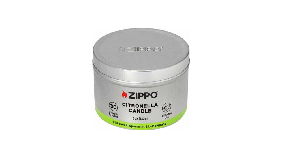 Zippo Outdoor Citronella Candle Cinnamon and Clove, Gray, 70055