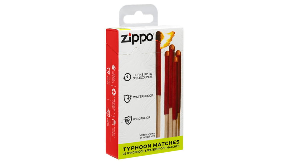 Zippo Typhoon Matches 25 Windproof &amp; Waterproof Matches
