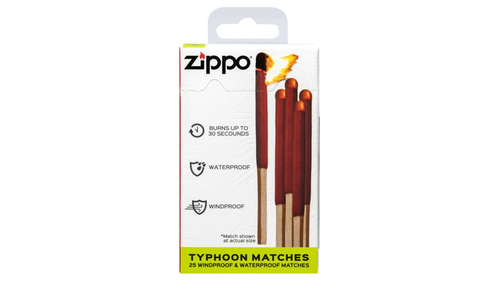 Zippo Typhoon Matches 25 Windproof &amp; Waterproof Matches