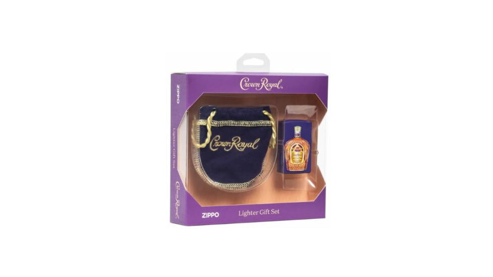 Zippo Crown Royal Gift Set, Purple Matte, 49661