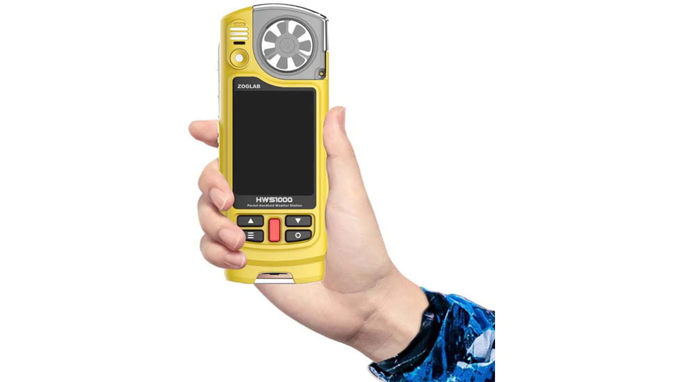 ZOGLAB Handheld Weather Station, Yellow, HWS1000 EDU