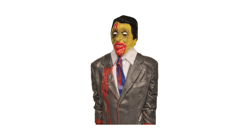 Zombie Industries 3D Bleeding Zombie Torso Target - Dark Suit Lawyer Zombie