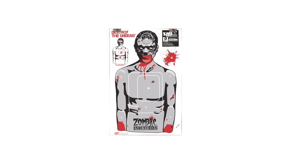 Zombie Industries Chris Zombie Colossal Paper Targets 24x36 Inch 100 Per Package