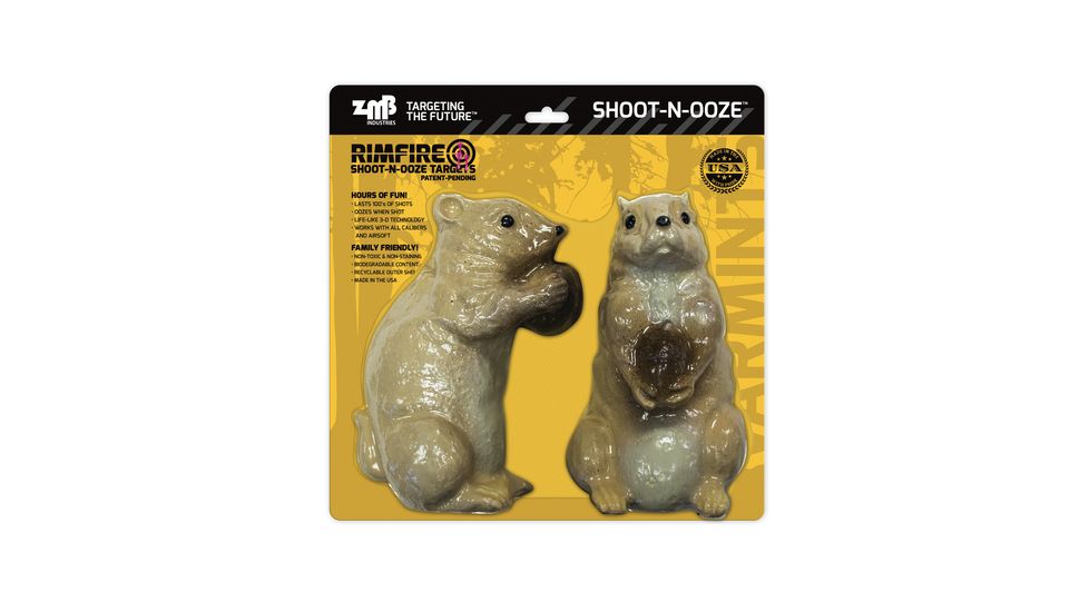 Zombie Industries Shoot-N-Ooze Rimfire 3-D Prairie Dog Target Case Of Six