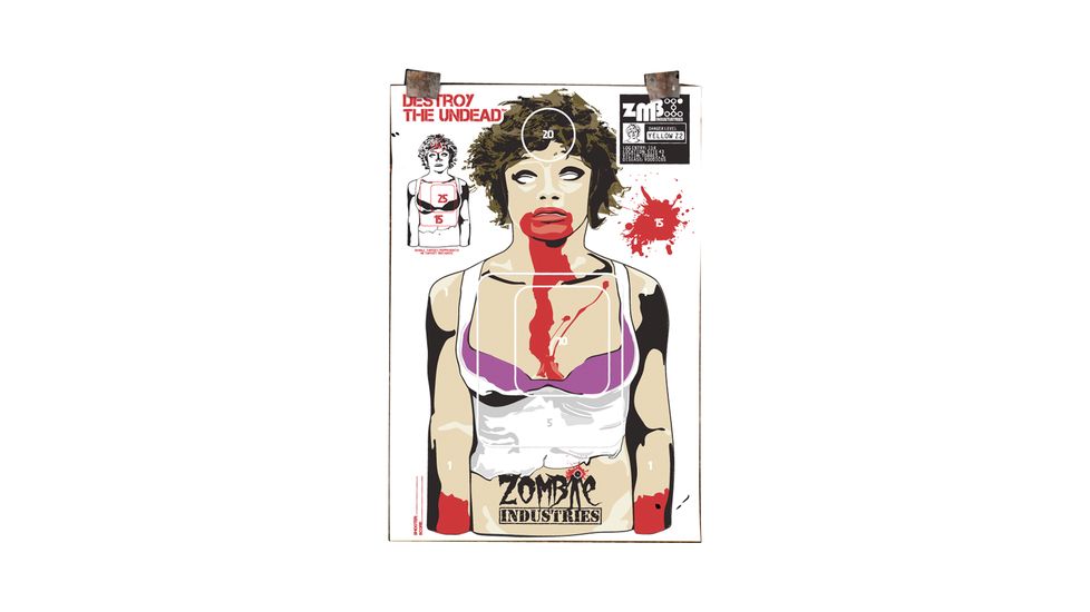 Zombie Industries The Ex Zombie Standard Paper Indoor Targets 18x24 Inch 10 Per Package