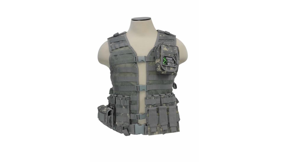 Zombie Rezurrection Kit Digital With Vest Molle Panel 4 Pouches Kzcms1d
