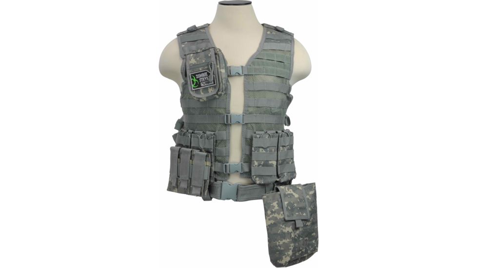 Zombie Zombat Kit, Digital - with Vest and 5 Pouches KZCMS3D