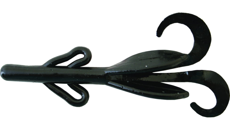 Zoom Baby Brush Hog Creature Bait, 12, 4in, Black, 042038-SP