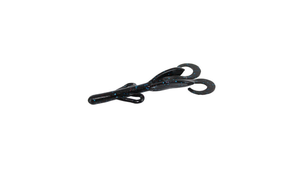 Zoom Baby Brush Hog Creature Bait, 12 Pack, 4in, Blueberry Red, 042331X