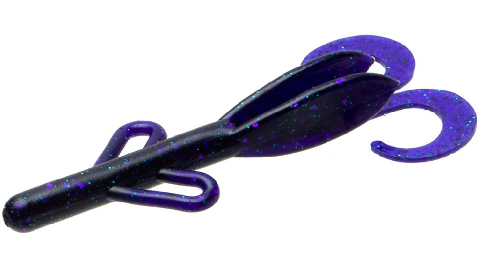 Zoom Baby Brush Hog Creature Bait, 12 Pack, 4in, Candy Bug, 42243