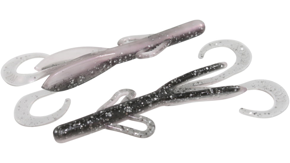Zoom Baby Brush Hog Creature Bait, 12 Pack, 4in, Dasol Pirami Pearl, 042359X