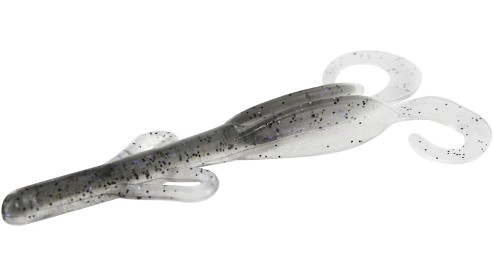 Zoom Baby Brush Hog Creature Bait, 12 Pack, 4in, Electric Shad, 042350X