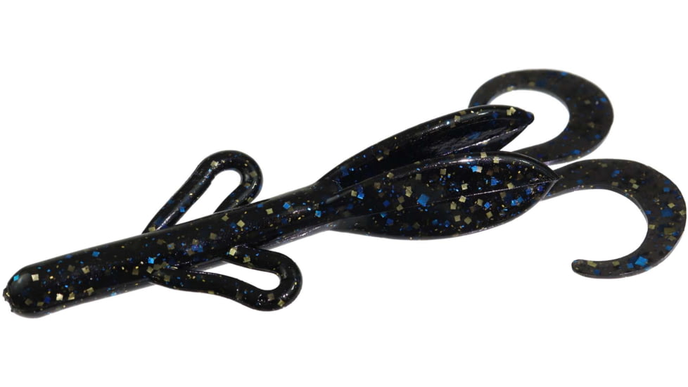 Zoom Baby Brush Hog Creature Bait, 12 Pack, 4in, Late Nite Gold, 042393X