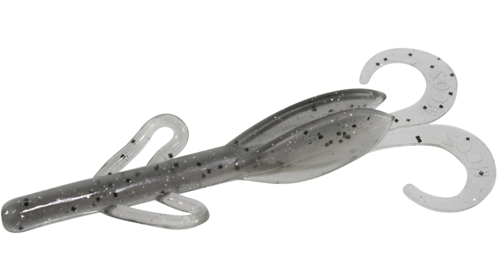 Zoom Baby Brush Hog Creature Bait, 12 Pack, 4in, Lightning Shad, 042282X