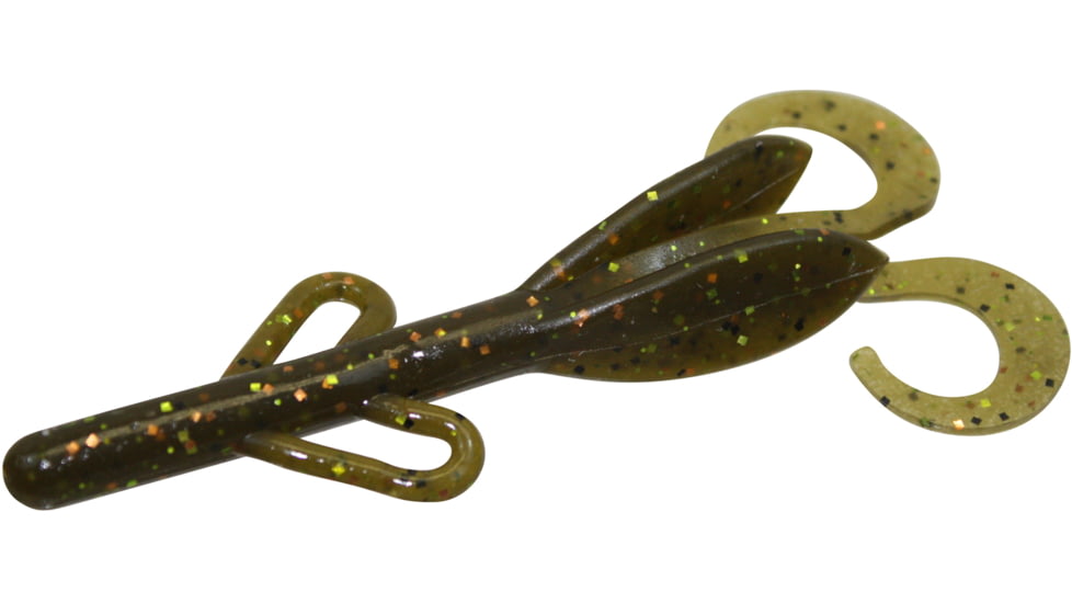 Zoom Baby Brush Hog Creature Bait, 12 Pack, 4in, Yabby Mudbug, 042366X