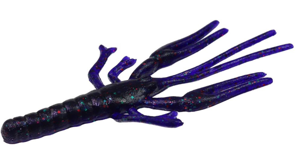 Zoom Big Critter Craw, 10 Pack, 5in, Junebug Red, 039177X