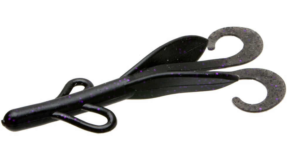 Zoom Brush Hog Creature Bait, 8 Pack, 6in, Blackberry, 022229X