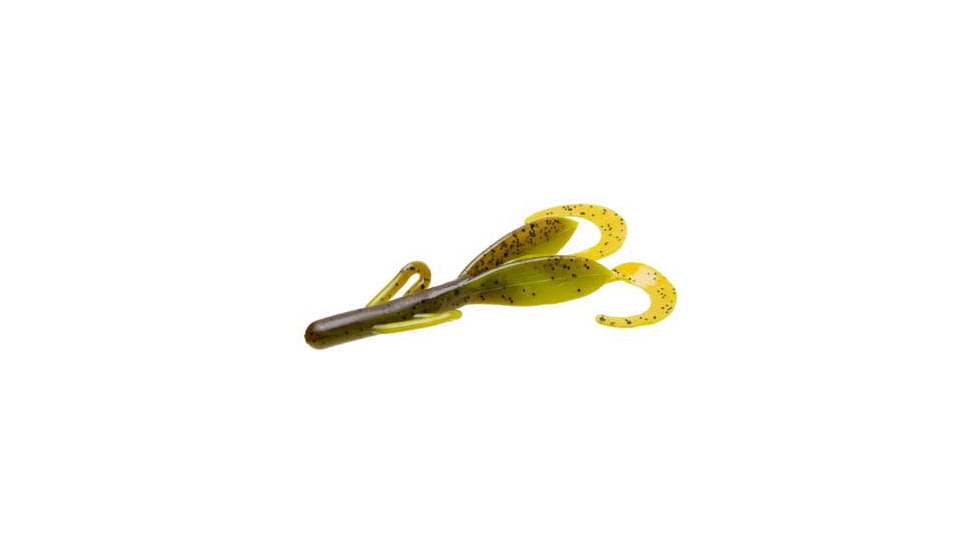 Zoom Brush Hog Creature Bait, 8 Pack, 6in, Bullfrog, 022257X