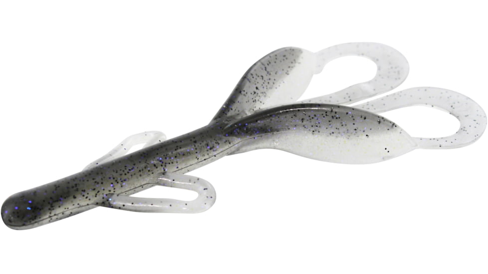 Zoom Brush Hog Creature Bait, 8 Pack, 6in, Electric Shad, 022350X