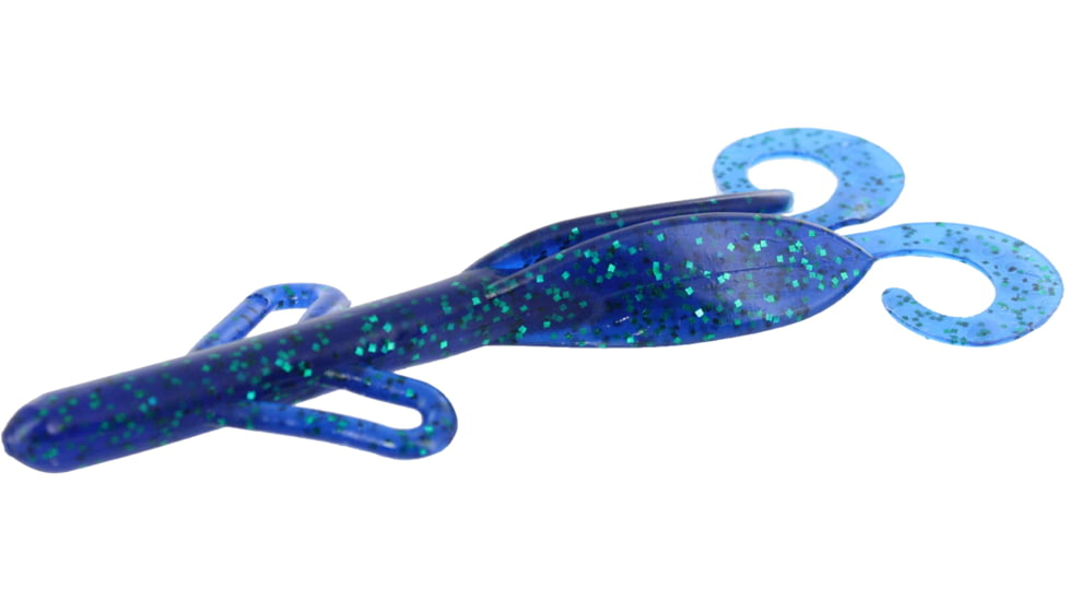Zoom Brush Hog Creature Bait, 8 Pack, 6in, Emerald Blue, 022352X