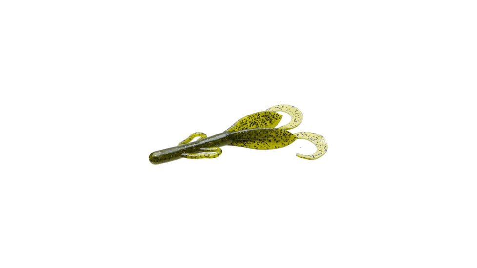 Zoom Brush Hog Creature Bait, 8 Pack, 6in, Mardi Gras, 022259X