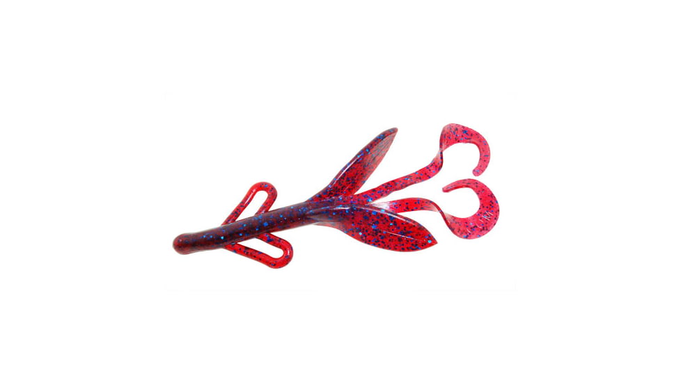 Zoom Brush Hog Creature Bait, 8 Pack, 6in, Plum, 022004X