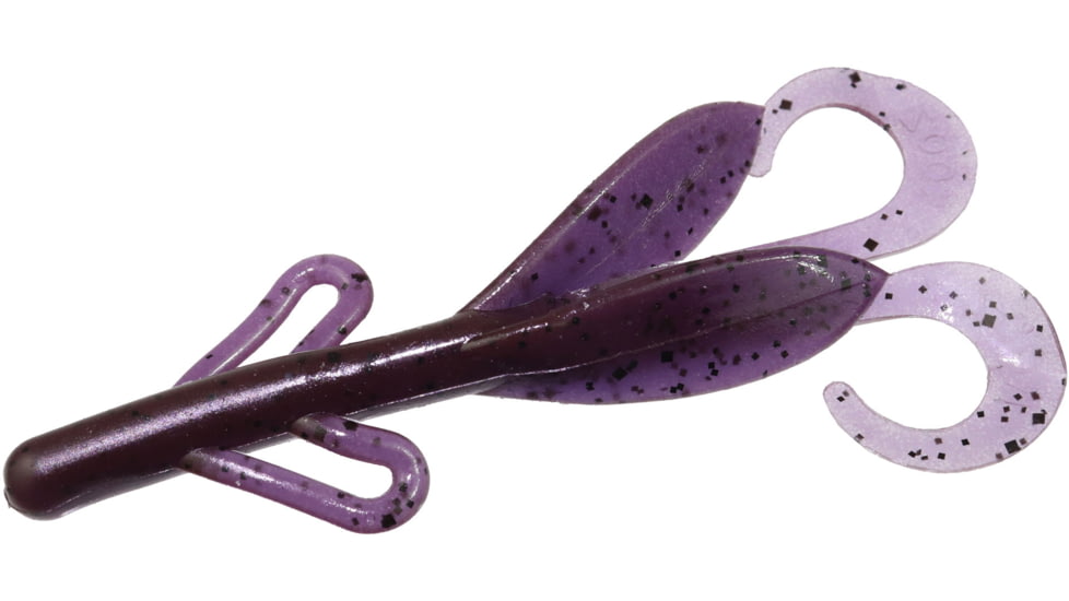 Zoom Brush Hog Creature Bait, 8 Pack, 6in, Purple Pumpkin, 022432X