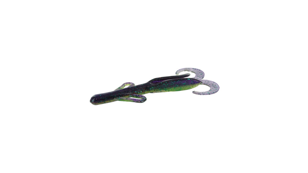 Zoom Brush Hog Creature Bait, 8 Pack, 6in, Sour Grape, 022089X