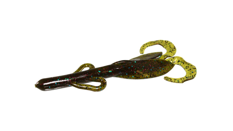 Zoom Brush Hog Creature Bait, 8 Pack, 6in, Tilapia, 022394X