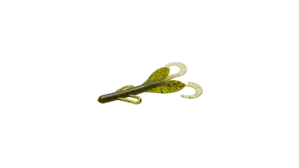 Zoom Brush Hog Creature Bait, 8 Pack, 6in, Watermelon Prp Glit, 022138X