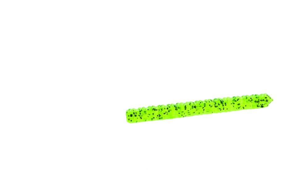 Zoom Centipede Finesse Worm, 20, 4in, Chartreuse Pepper, 007009-SP